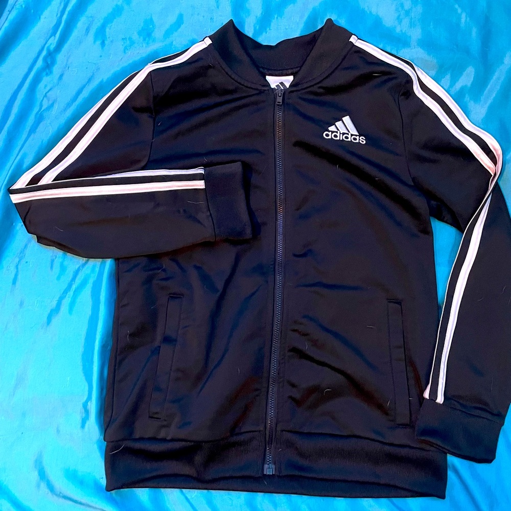 Black adidas zip up jacket